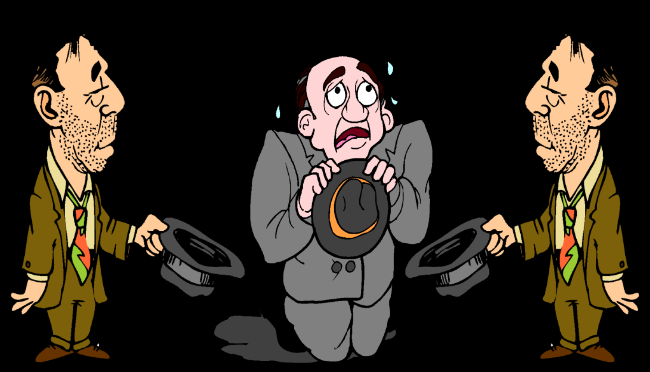 unconscious begging bowl